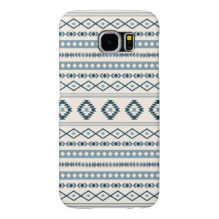 Capa Para Samsung Galaxy S6 Aztec Blues Cream Mixed Motifs Pattern Case-Mate i