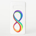 Capa Para Samsung Galaxy Símbolo de Infinidade Arco-Íris em Camadas<br><div class="desc">Símbolo brilhante de infinidade de camadas plásticas de cores vermelho,  amarelo,  verde,  turquesa,  azul e roxo saturadas em fundo branco.</div>