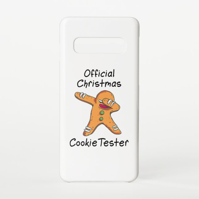 Capa Para Samsung Galaxy Testador de biscoito de Natal oficial (Verso)