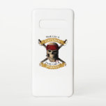 Capa Para Samsung Galaxy Trabalhar Como Uma Festa De Capitã Como Uma Joll D<br><div class="desc">Engraçado Pirata Capitão Jolly Roger Crânio pirata e cruzou espadas. Para vagabundos de praia, se você ama o oceano e veleja.</div>