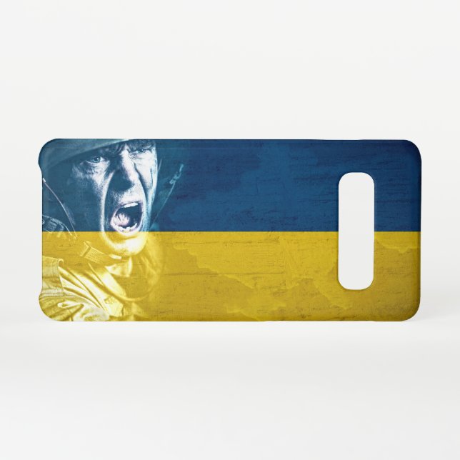 Capa Para Samsung Galaxy Ukraine Peace Soldier at War (Verso Horizontal)