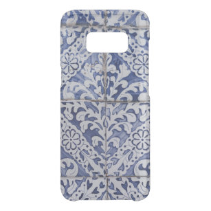 Capa Para Samsung Galaxy S8 Da Uncommon Azulejos Portugueses - Azulejo Azul e Branco Flora