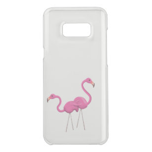 Capa Para Samsung Galaxy S8+ Da Uncommon Dois Flamingos Rosa, juntos