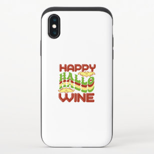 Capa Para iPhone X Feliz Hallo Wine Halloween