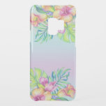 Capa Para Samsung Galaxy S9, Uncommon Ilustração de Buquê de Flores Tropicais Coloridas<br><div class="desc">Flores tropicais coloridas modernas e buquê de folhas sobre a massa cor-de-rosa e azul.</div>
