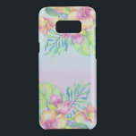 Capa Para Samsung Galaxy S8  Da Uncommon Ilustração de Buquê de Flores Tropicais de Aquarel<br><div class="desc">Modernas cores aquáticas,  flores tropicais coloridas e folhas buquês sobre polpa cor-de-rosa e azul.</div>