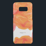 Capa Para Samsung Galaxy S8  Da Uncommon Tinta geode de passagem de tom laranja<br><div class="desc">Design de tinta geode abstrato de laranja que flui moderna.</div>