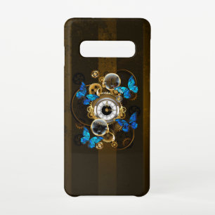 Capa Para Samsung Galaxy Ursinhas Steampunk e Borboletas Azuis