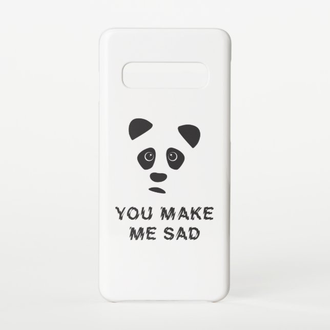 Capa Para Samsung Galaxy Você me deixa triste. Triste panda. (Verso)