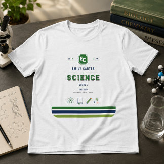 Capa Personalizada de Ciência Verde Naval para Esc