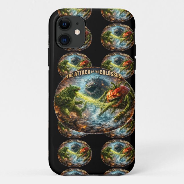 Capa protetora para iPhone 11 do Colosso cósmica (Verso)