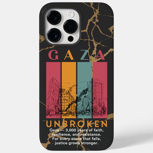Capa Resistente para iPhone 14 Pro Max - Palestina (Verso)