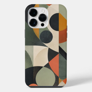 Capa Retro Geométrica Abstrata para iPhone 16