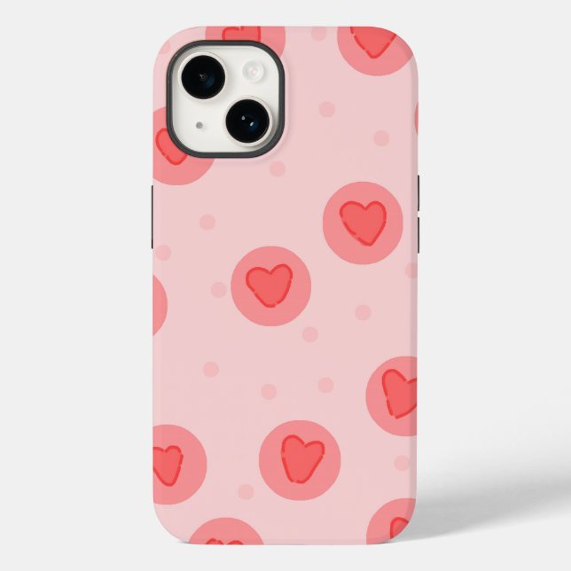 Capa rosa para iPhone | amor fofo (Verso)