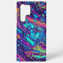 Capa Samsung Drip Abstrata Arco-íris