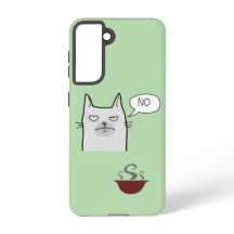 Capa Samsung Galaxy Refusing Cat Food – Verde