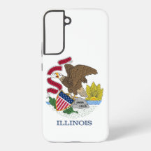 Capa Samsung Galaxy S22 Plus Bandeira de Illinois