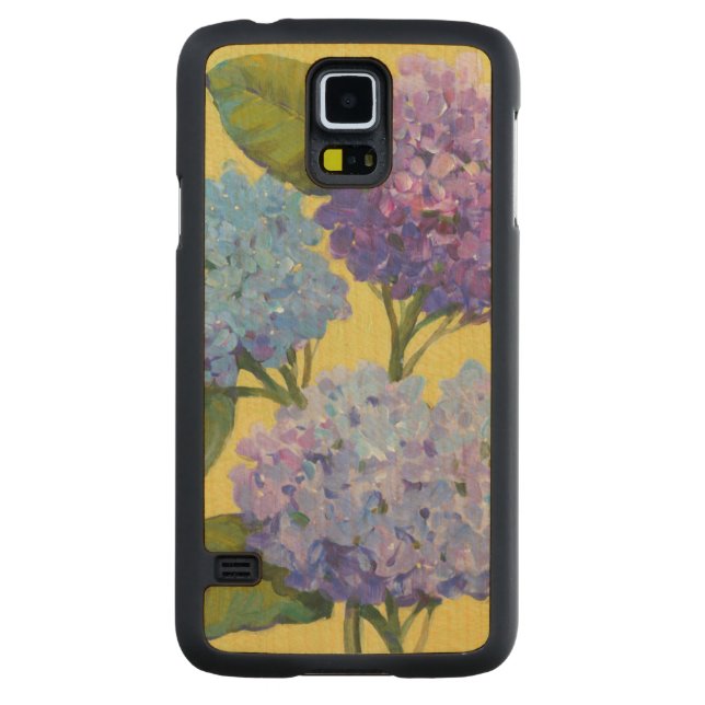 Capa Slim De Bordo Para Galaxy S5 Primavera Hydrangeas I (Verso)