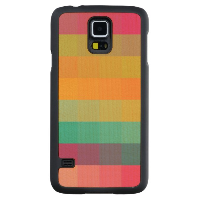 Capa Slim De Bordo Para Galaxy S5 Teste padrão geométrico abstrato (Verso)