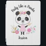 Capa Smart Para iPad Bonita cor-de-rosa e cor-de-rosa, feminina persona<br><div class="desc">Um panda fofo personalizado deu um tema de volta ao caso do Ipad escolar. Que garota não ama um panda adorável com flores? Esta capa de ipad bonita é uma adição perfeita para a diversão de suas meninas de volta aos suprimentos escolares. A parte de trás do planejador tinha um...</div>