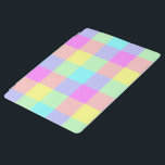 Capa Smart Para iPad Cotovelo Pastel Verificado<br><div class="desc">Este design brilhante e colorido tem uma textura leve repetindo o padrão verificado / quadrado em um arco-íris vívido de cores pastéis. É um padrão de tabuleiro de xadrez na moda, vibrante e bonito que se parece com o tempo de corrida. Aproveite-o como está ou use-o como um plano de...</div>