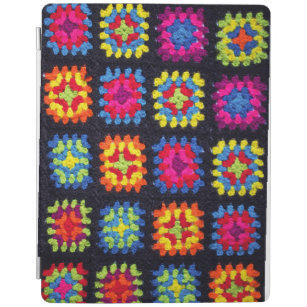 Capa Smart Para iPad Granny Square Crochet