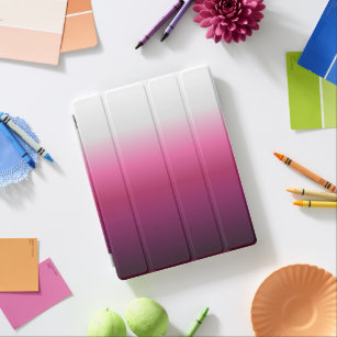 Capa Smart Para iPad maroon ombre moderna abstrato magenta burgundy chi