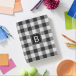 Capa Smart Para iPad Monograma de Verificação de Buffalo Preto e Branco<br><div class="desc">A Tendy Black and White Buffalo Check iPad Case com Monograma é a maneira perfeita de proteger sua tecnologia de precioso. Você pode personalizar facilmente o seu caso com o seu caso inicial usando a ferramenta de design do Zazzle fácil de usar. O caso é parte de uma coleção.</div>