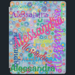 Capa Smart Para iPad Qualquer Cobrir inteligente do iPad Collage<br><div class="desc">Esta capa de ipad não deixa dúvidas sobre a quem pertence! O cobrir apresenta um design giro colorido com o nome de sua escolha que aparece em várias fontes e cores diferentes. Os nomes são exibidos sobre um fundo azul com flores coloridas. O cobrir vem com uma escolha de versões...</div>