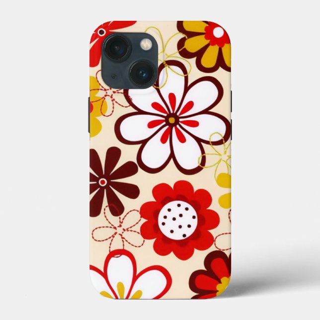 Capa Tough Apple iPhone 13 mini Margaridas Felizes (Verso)