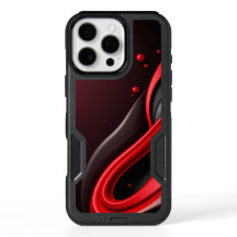 Capa traseira de celular com gradiente 3D vermelho