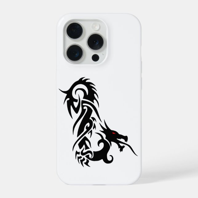 Capa Tribal Dragon para iPhone 15 Pro  (Verso)
