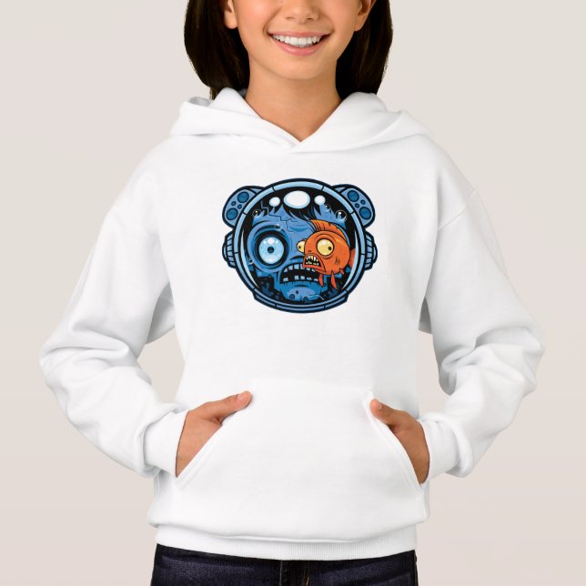 Capacete de Aquário de Astronauta Zumbi (Frente)