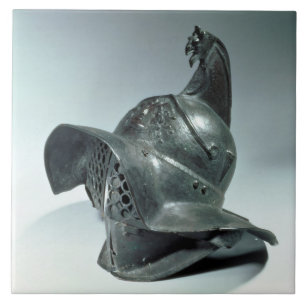 Capacete de bronze do gladiador de Thracian,