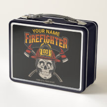 Capacete de Caveira Personalizado de Bombeiro Ax B