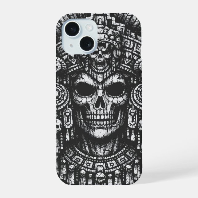 Capacete de Crânio Asteca por BurnsInHell (Verso)