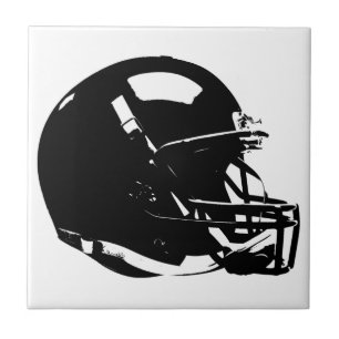 Capacete de Futebol Pop de Arte Branca Negro