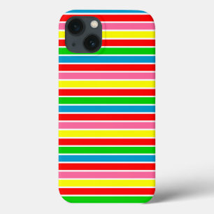 Capas Coloridas Modernas de Listras para IPhone 13