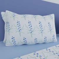 Capas de Almofada Bluebells Brancas King Size