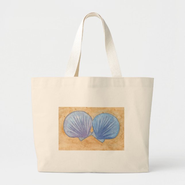 Capas de Areia Azuis nas Bolsas de canvas de Areia (Frente)