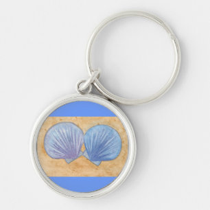 Capas de Areia Azul Roxas nas Chaveiros de Areia