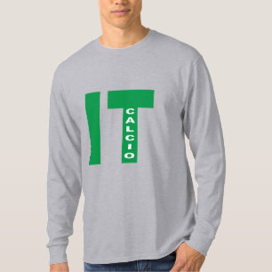 capas de camisetas de cinza longa ITALIA CALCIO