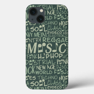 Capas de Colagem de Palavras de Genes de Música