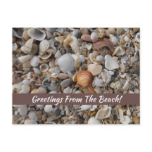 Capas De Costeiro No Cartão De Curto Mar