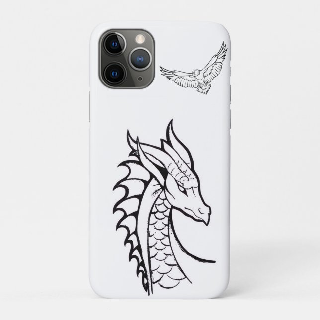 Capas de dragão para Apple iphone 11 pro (Verso)