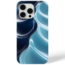 Capas de iphone Abstrato azul brilhante