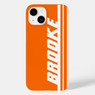 Capas de iphone alaranjadas & brancas conhecidas