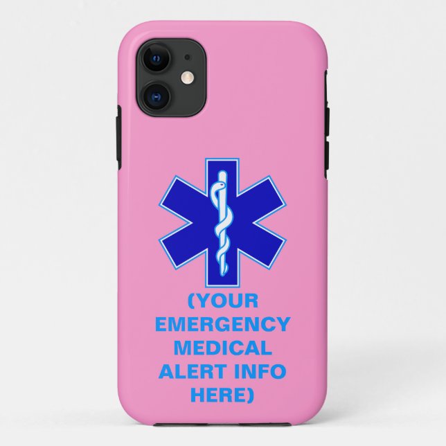 Capas de iphone alertas médicas da emergência (Verso)
