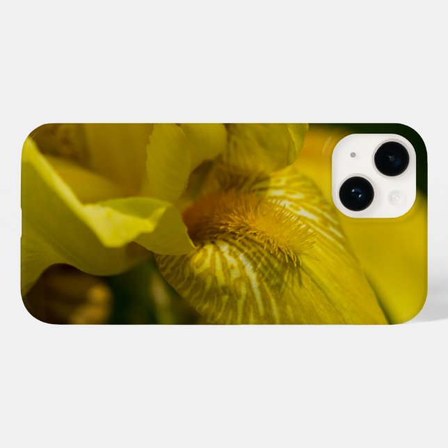 Capas de iphone amarela da barba íris (Verso (horizontal))