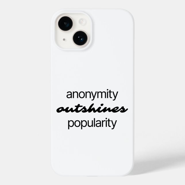 Capas de iphone Anonymity (Verso)
